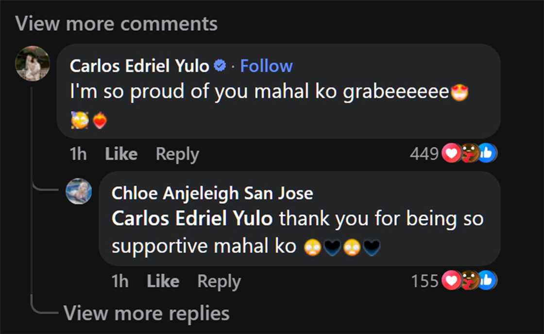 Chloe San Jose at Carlos Yulo, pinakilig mga netizens sa palitan nila ng sweet messages sa wall