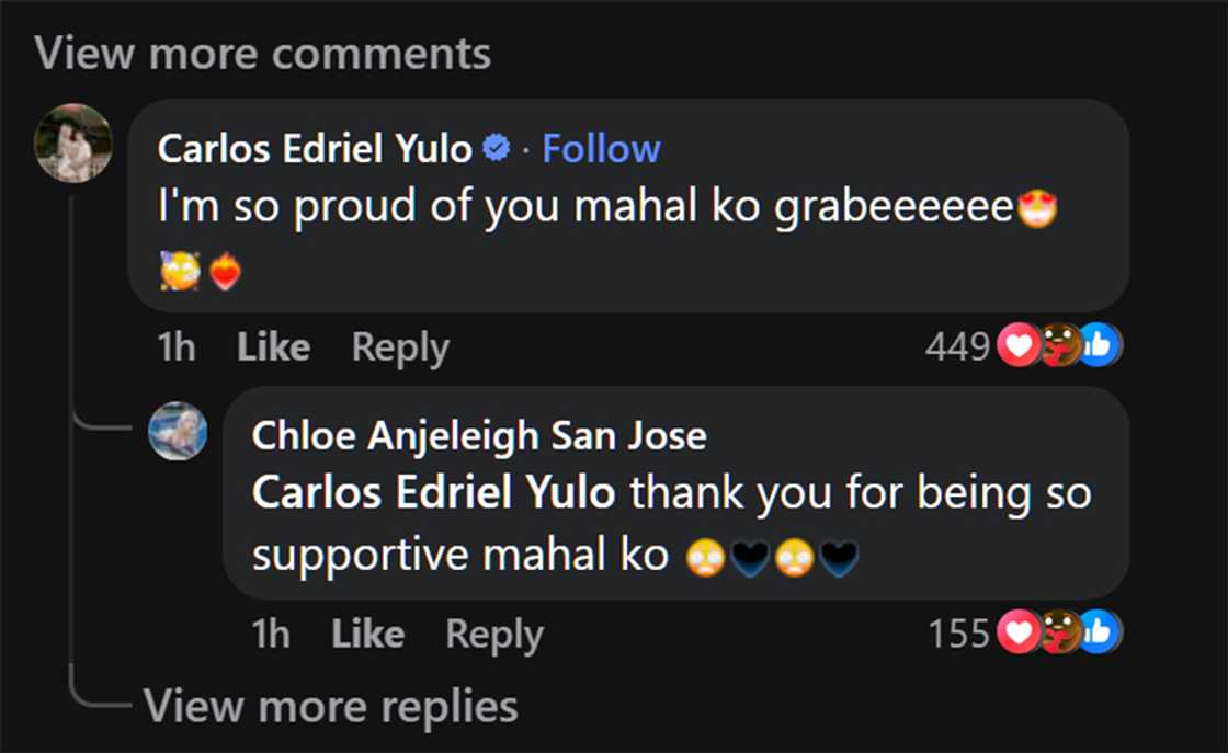 Chloe San Jose at Carlos Yulo, pinakilig mga netizens sa palitan nila ng sweet messages sa wall Chloe San Jose at Carlos Yulo, pinakilig mga netizens sa palitan nila ng sweet messages sa wall