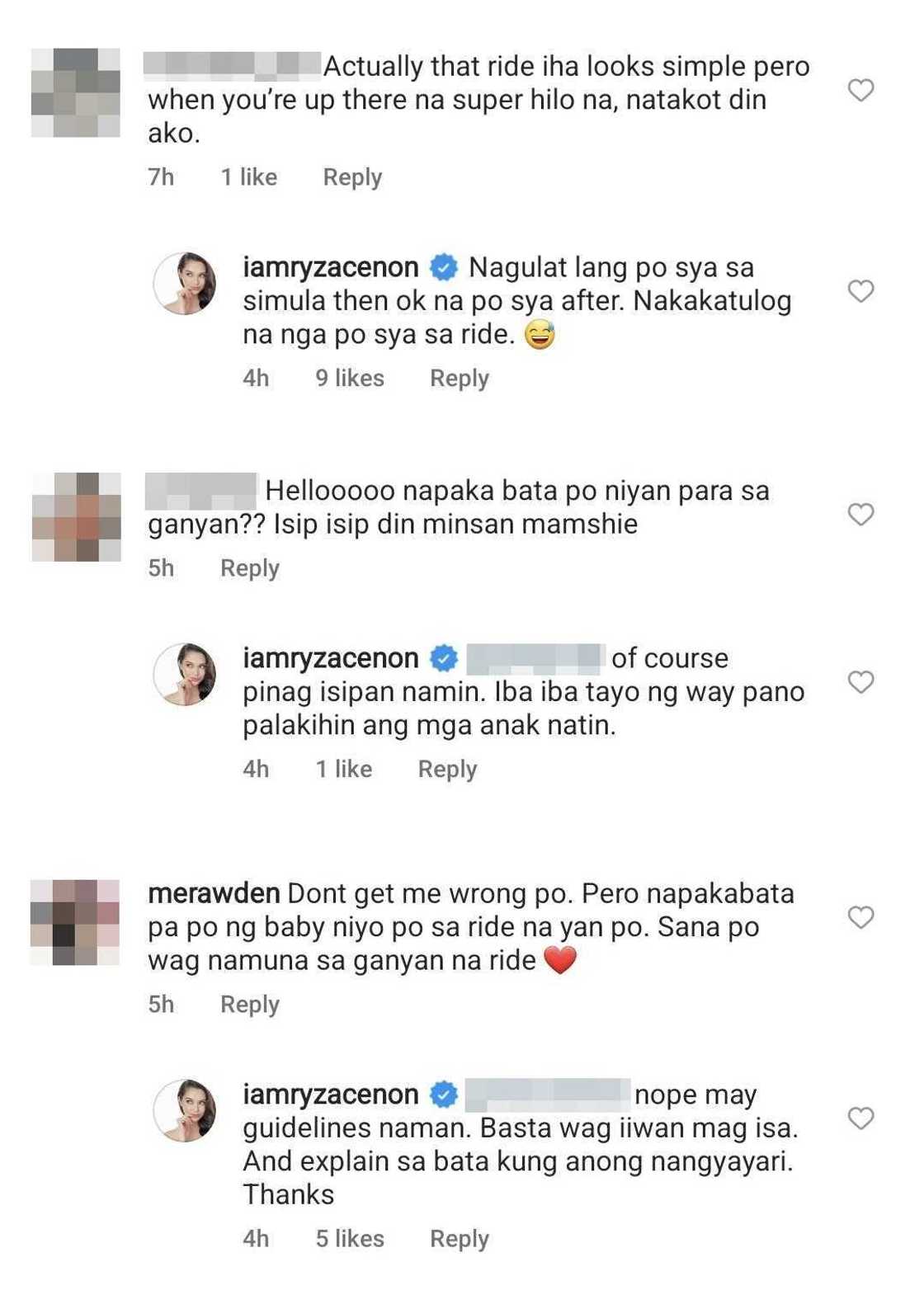 Ryza Cenon, nagpaliwanag sa netizens na pumuna sa viral video ni Night: "May guidelines"