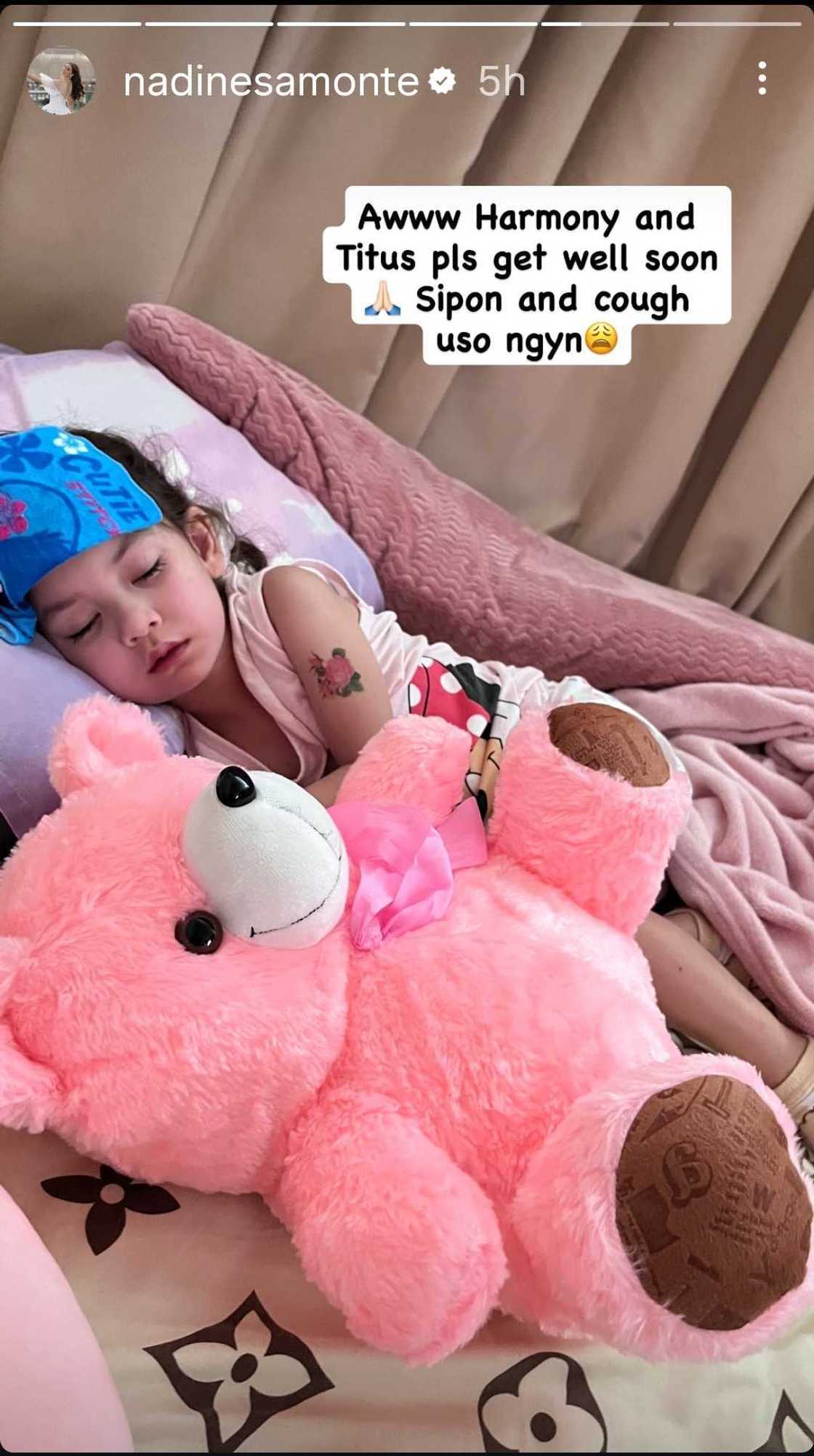 Nadine Samonte shares touching moment of son praying for sick sister before falling ill himself