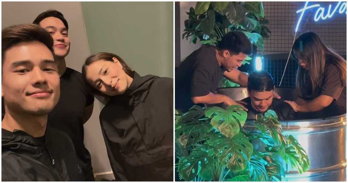 Dominic Roque gets baptized alongside Marco Gumabao & Cristine Reyes Dominic Roque gets baptized alongside Marco Gumabao & Cristine Reyes
