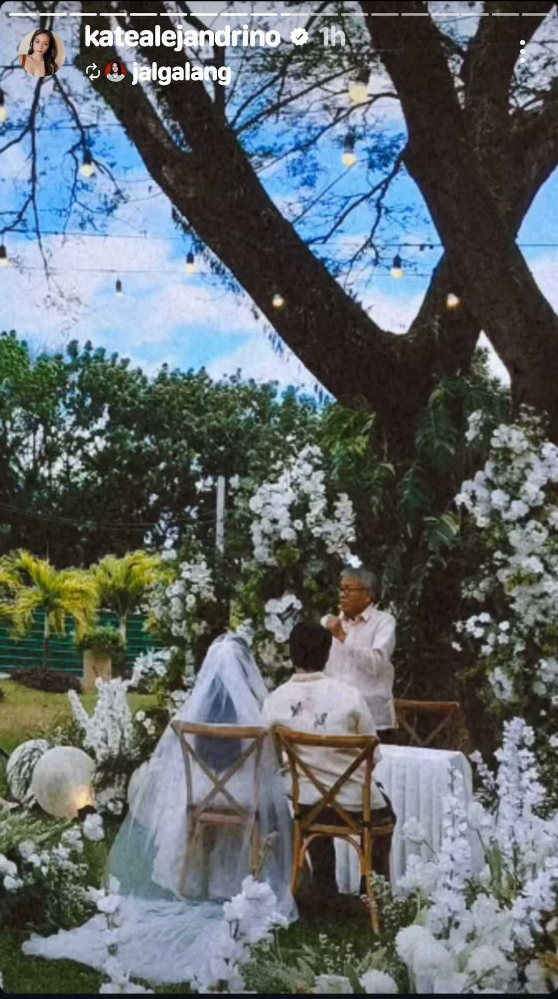 Cedrick Juan at Kate Alejandrino, ikinasal na sa isang garden wedding ceremony