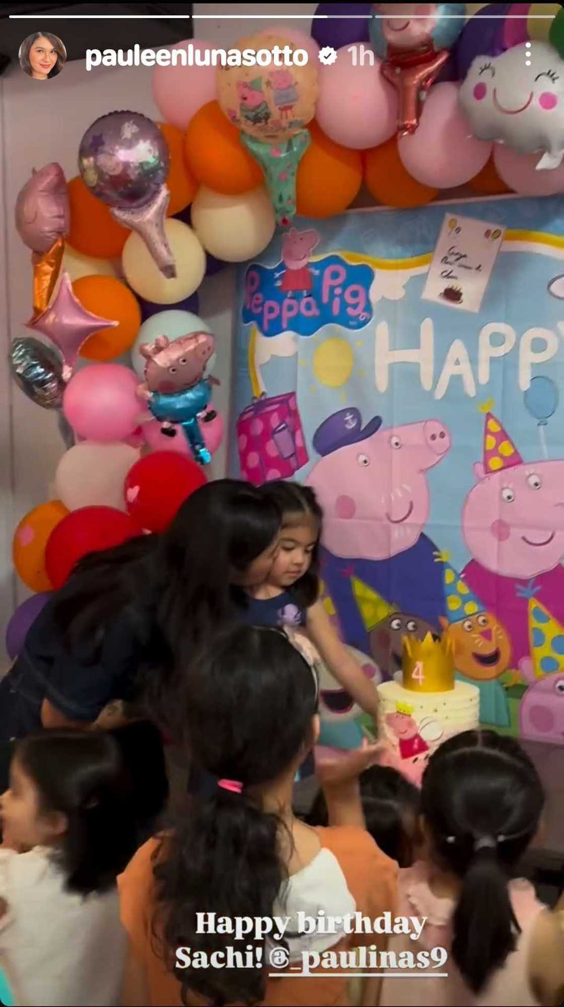 Pauleen Luna, ipinasilip ang birthday party ng anak ni Paulina Sotto na si Sachi