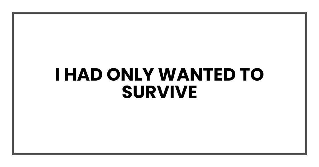 Survival confession Survival confession