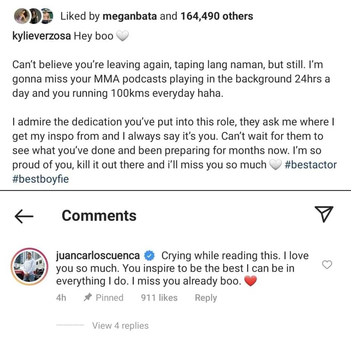 Jake Cuenca, naiyak nang mabasa ang mensahe ni Kylie Verzosa para sa kanya