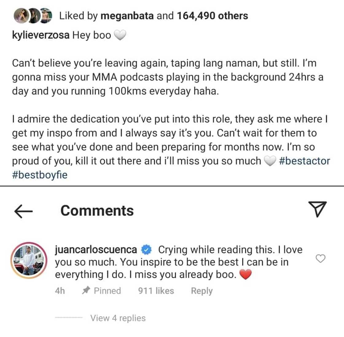 Jake Cuenca, naiyak nang mabasa ang mensahe ni Kylie Verzosa para sa kanya Jake Cuenca, naiyak nang mabasa ang mensahe ni Kylie Verzosa para sa kanya