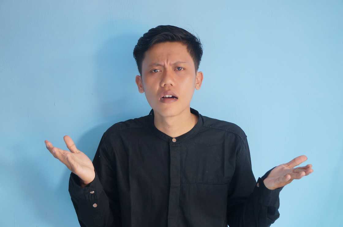 A confused young man A confused young man