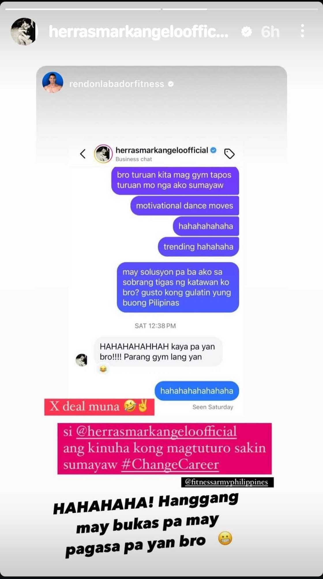 Rendon Labador, ibinahagi ang convo nila Mark Herras: “Gusto kong gulatin ‘yung buong Pilipinas” Rendon Labador, ibinahagi ang convo nila Mark Herras: “Gusto kong gulatin ‘yung buong Pilipinas”