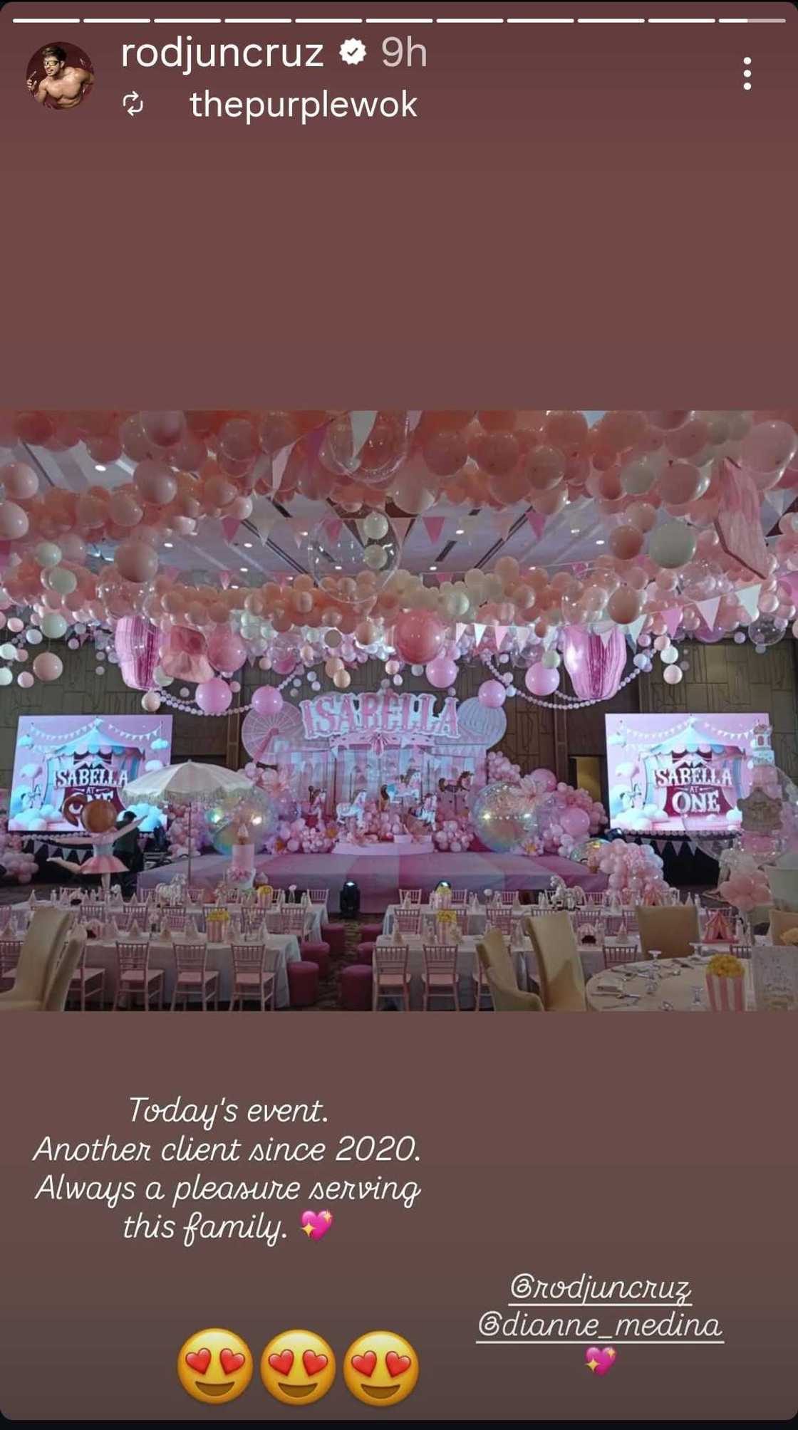 Rodjun Cruz, Dianne Medina throw stunning birthday party for Isabella