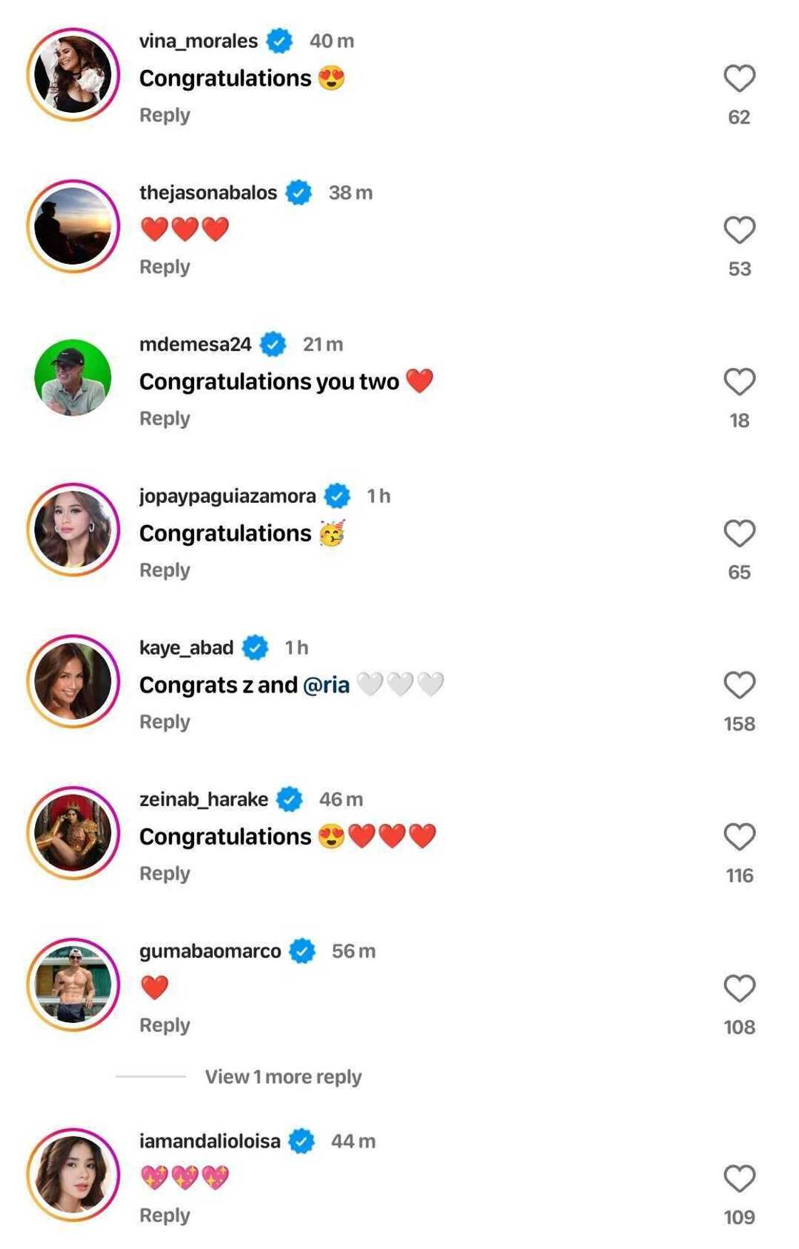 Celebrities react to Zanjoe Marudo, Ria Atayde’s wedding: “Congrats”