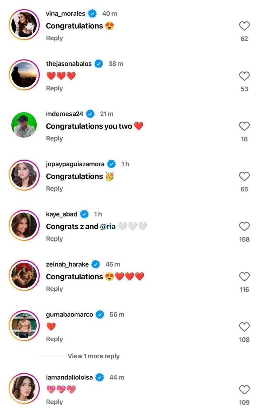 Celebrities react to Zanjoe Marudo, Ria Atayde’s wedding: “Congrats” Celebrities react to Zanjoe Marudo, Ria Atayde’s wedding: “Congrats”