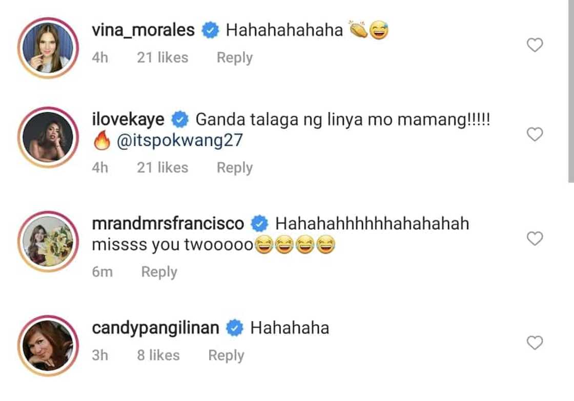 Celebrities react to Pokwang and Lee O'Brian's hilarious dance video Celebrities react to Pokwang and Lee O'Brian's hilarious dance video