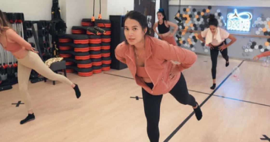 Isabelle Daza holds pilates-themed baby shower with her friends in Hong Kong