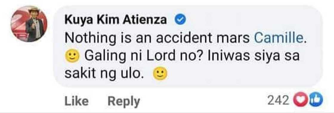 Kim Atienza leaves cryptic comment on Camille Prats' congratulatory post for her brother Kim Atienza leaves cryptic comment on Camille Prats' congratulatory post for her brother