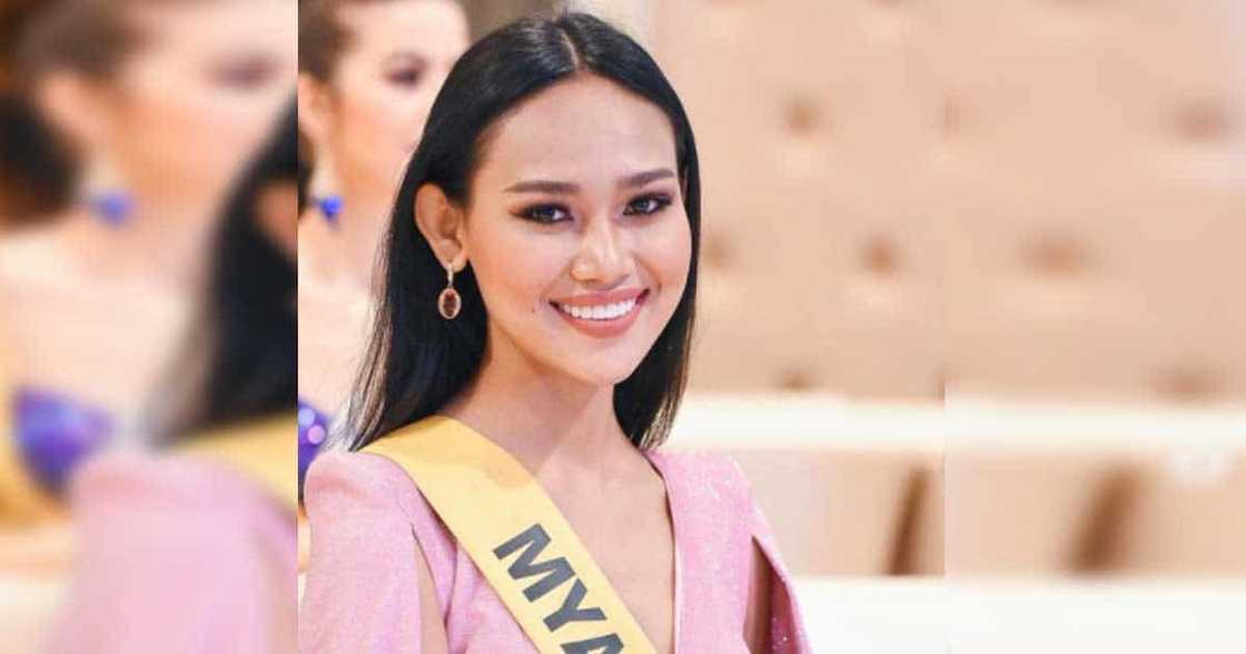 Ms. Myanmar in Miss Grand International 2020 swimwear experiences wardrobe malfunction Ms. Myanmar in Miss Grand International 2020 swimwear experiences wardrobe malfunction