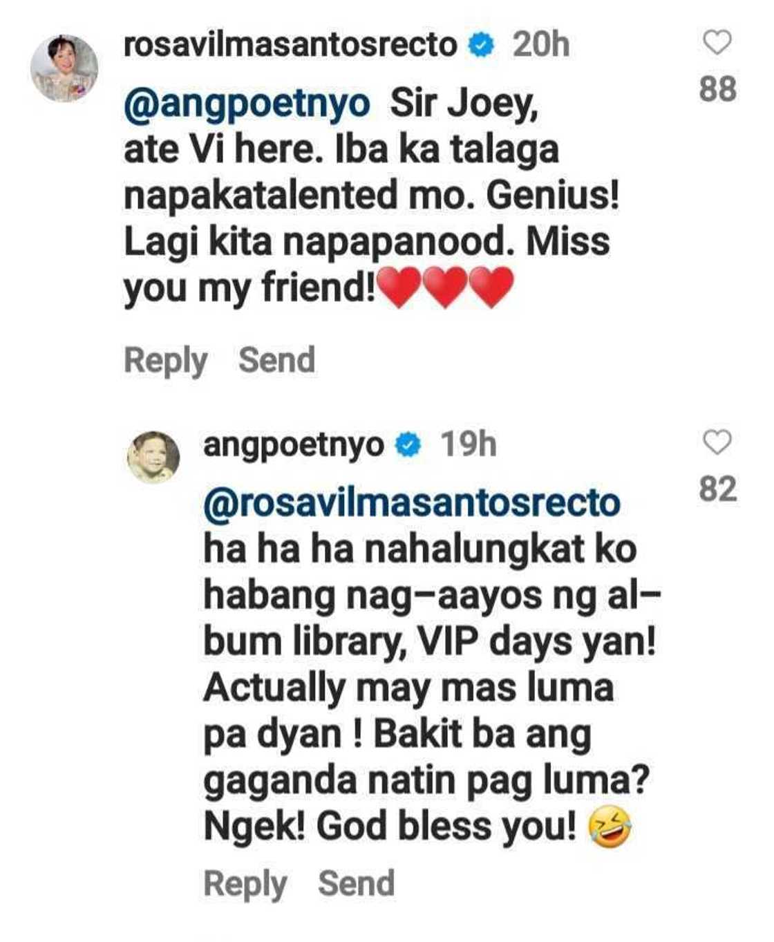 Joey de Leon shares throwback photo with Vilma Santos: “BAR-VI” Joey de Leon shares throwback photo with Vilma Santos: “BAR-VI”