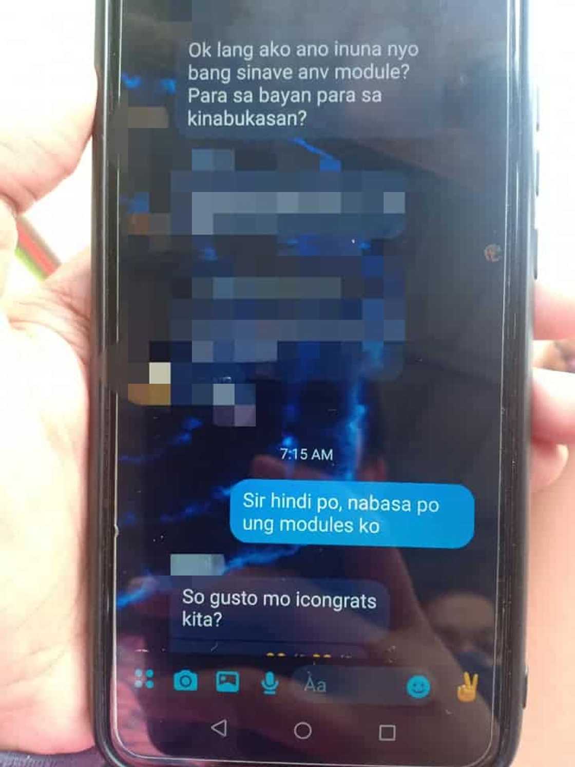 Teacher tells student "congrats" for losing modules in floodwaters Teacher tells student "congrats" for losing modules in floodwaters