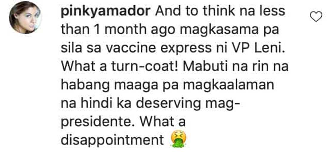 Pinky Amador, naglabas din ng pagkadismaya kay Mayor Isko Moreno.: "What a disappointment" Pinky Amador, naglabas din ng pagkadismaya kay Mayor Isko Moreno.: "What a disappointment"