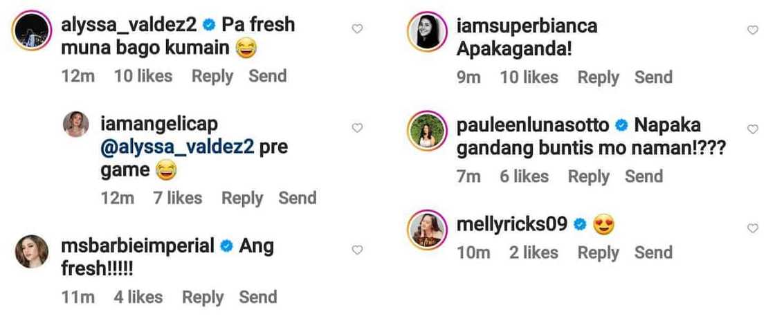 Angelica Panganiban flaunts growing baby bump in new photos; celebrities react Angelica Panganiban flaunts growing baby bump in new photos; celebrities react