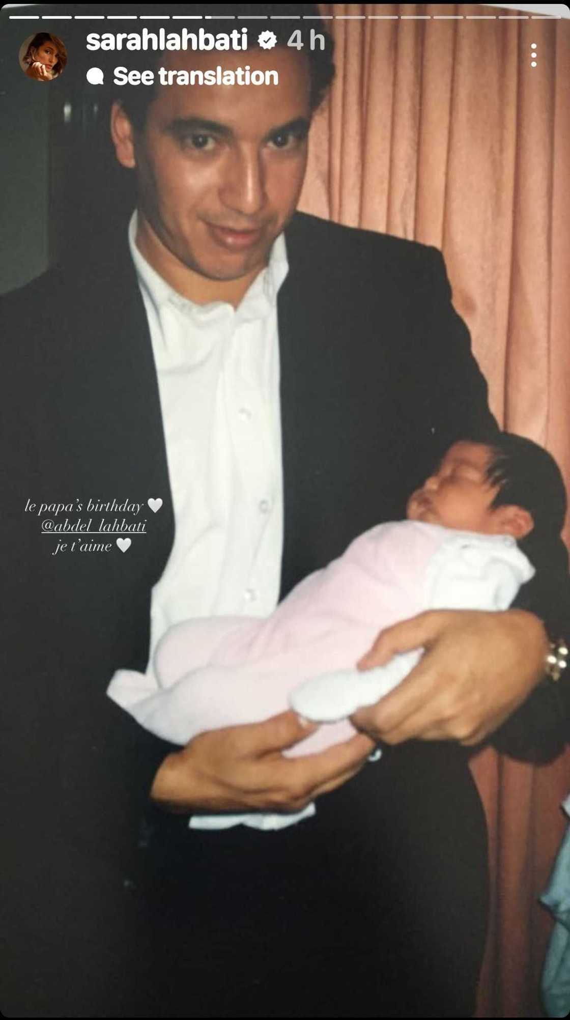 Sarah Lahbati dedicates sweet posts to father Abdel Lahbati who celebrates his birthday Sarah Lahbati dedicates sweet posts to father Abdel Lahbati who celebrates his birthday