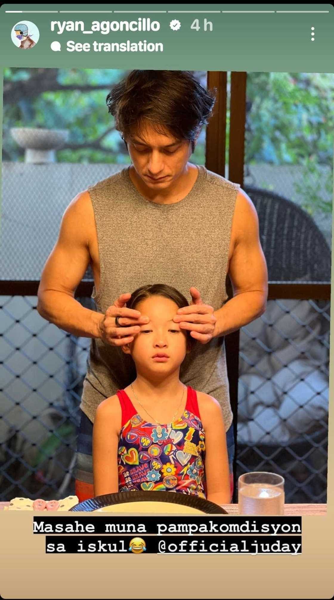 Ryan Agoncillo, nagbahagi ng cute post ukol sa pagmasahe kay Luna