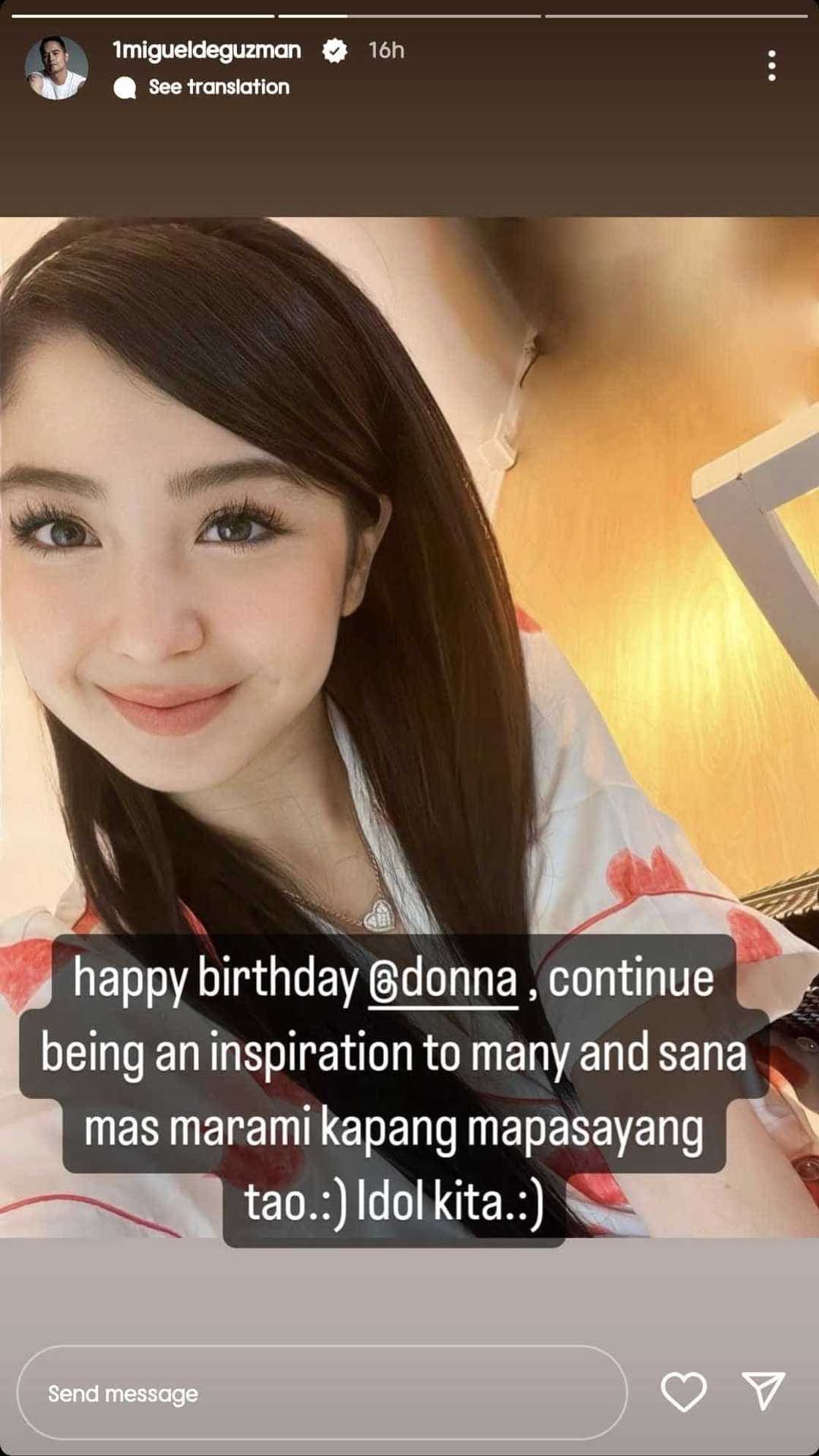 JM De Guzman, binati si Donnalyn Bartolome sa kaarawan nito: "Idol kita" JM De Guzman, binati si Donnalyn Bartolome sa kaarawan nito: "Idol kita"