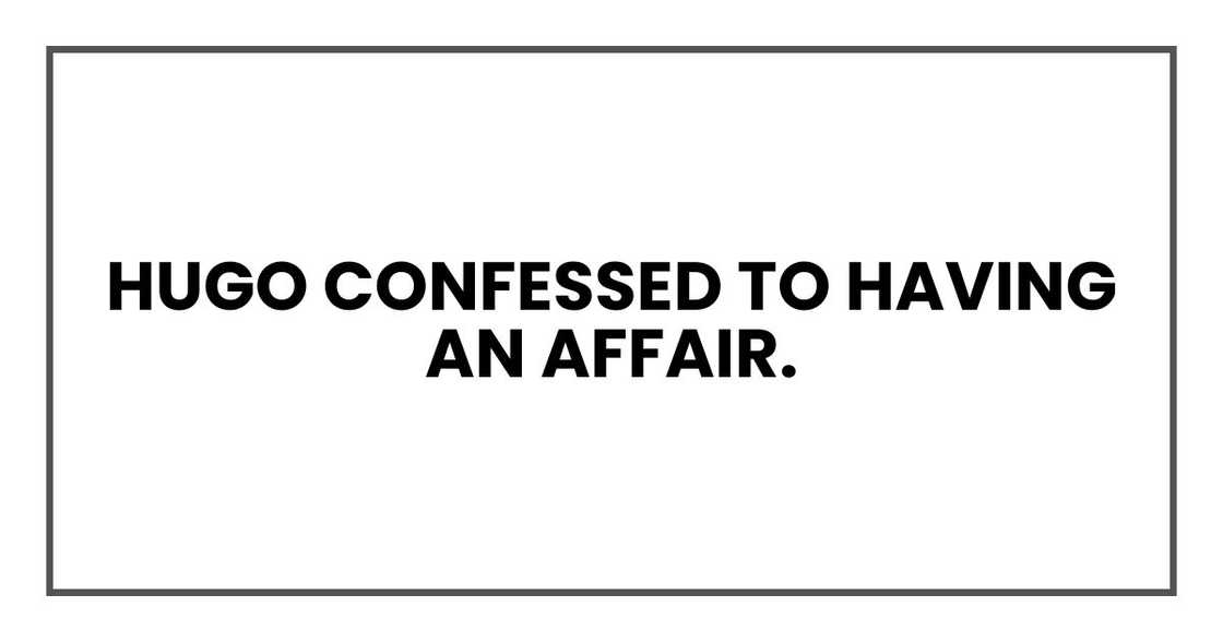 Pete confessed to having an affair. Pete confessed to having an affair.