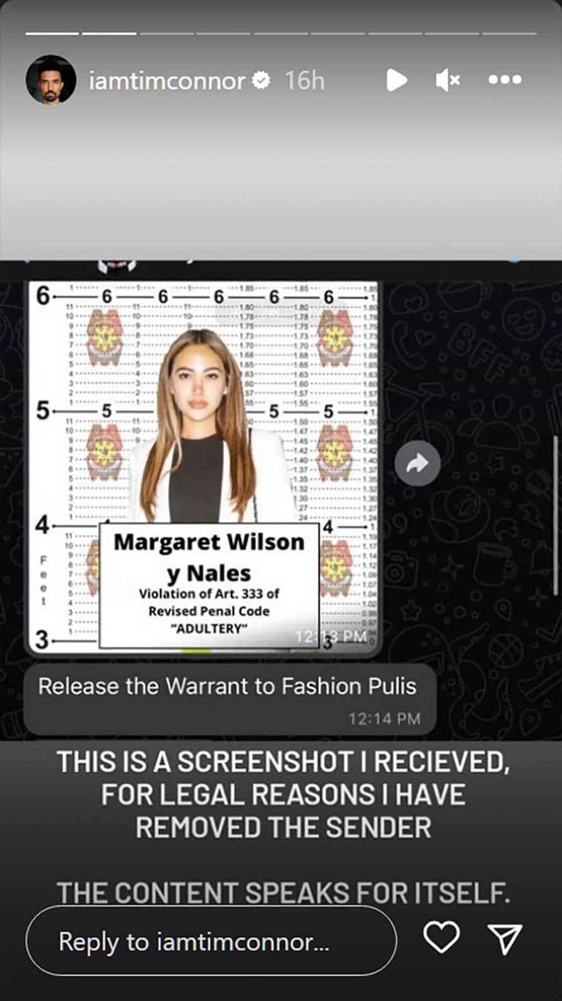 Tim Connor, isinapubliko diumano’y convo nina Rachel Carrasco at Lana Johnson, PR officer ni Victor Consunji Tim Connor, isinapubliko diumano’y convo nina Rachel Carrasco at Lana Johnson, PR officer ni Victor Consunji