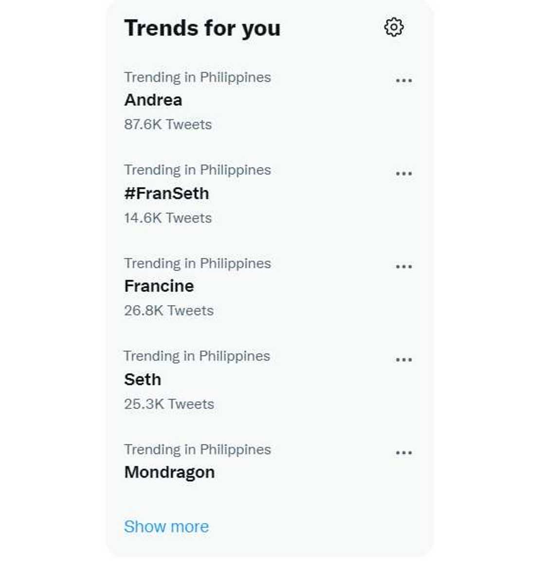 Andrea Brillantes, Francine Diaz at Seth Fedelin, trending sa Twitter Andrea Brillantes, Francine Diaz at Seth Fedelin, trending sa Twitter