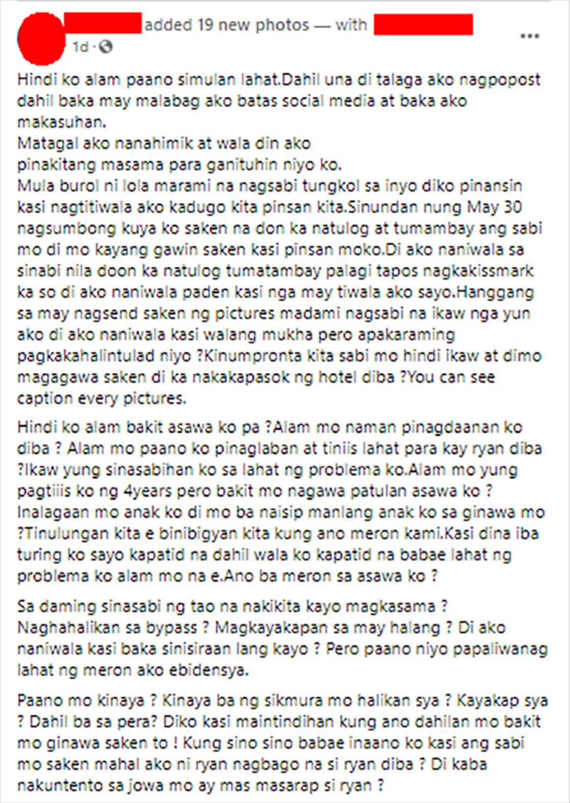 Misis, nanggalaiti matapos matuklasang mismong pinsan niya ang kabit ng asawa