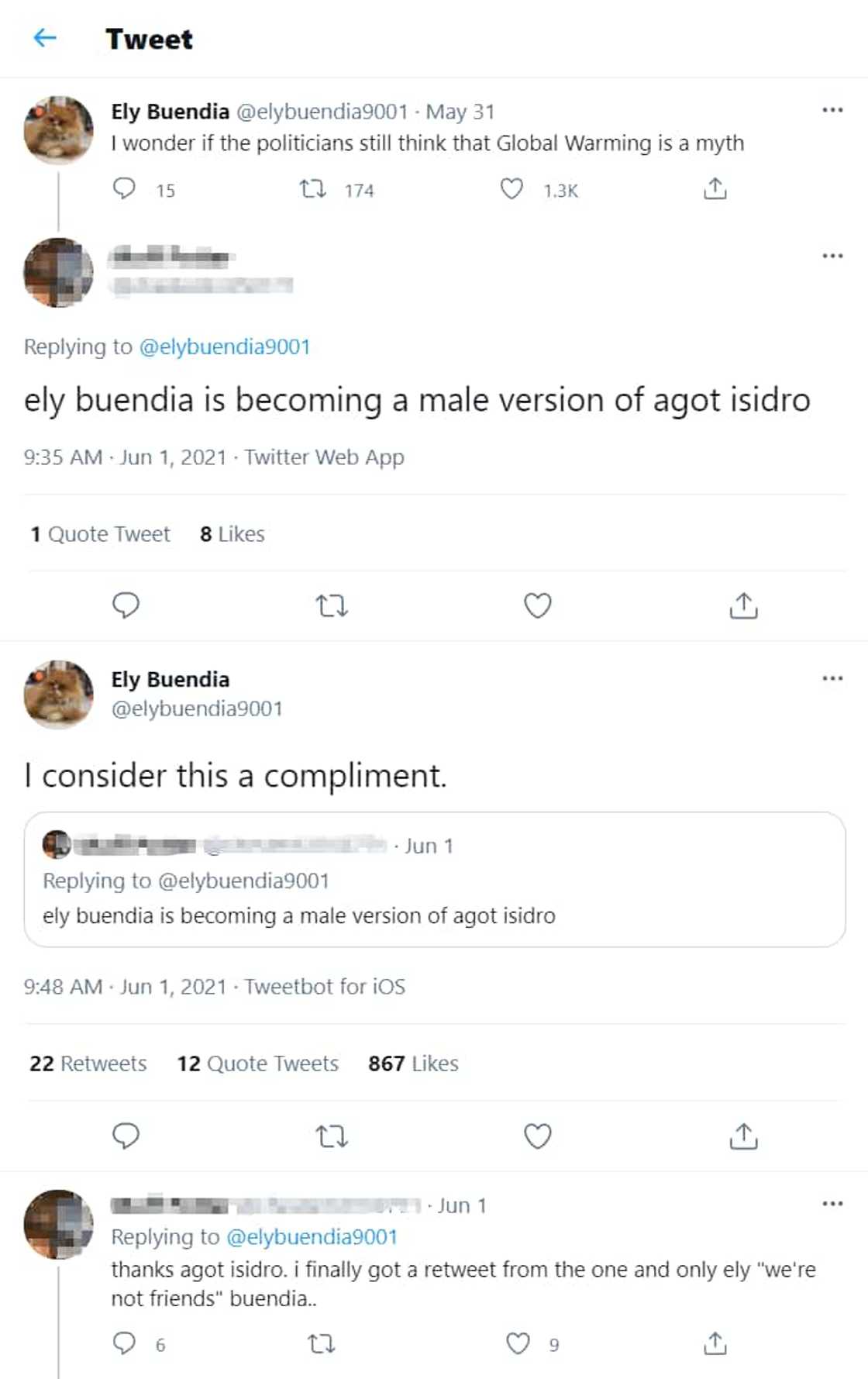 Ely Buendia on basher comparing him to Agot Isidro: "I consider this a compliment" Ely Buendia on basher comparing him to Agot Isidro: "I consider this a compliment"