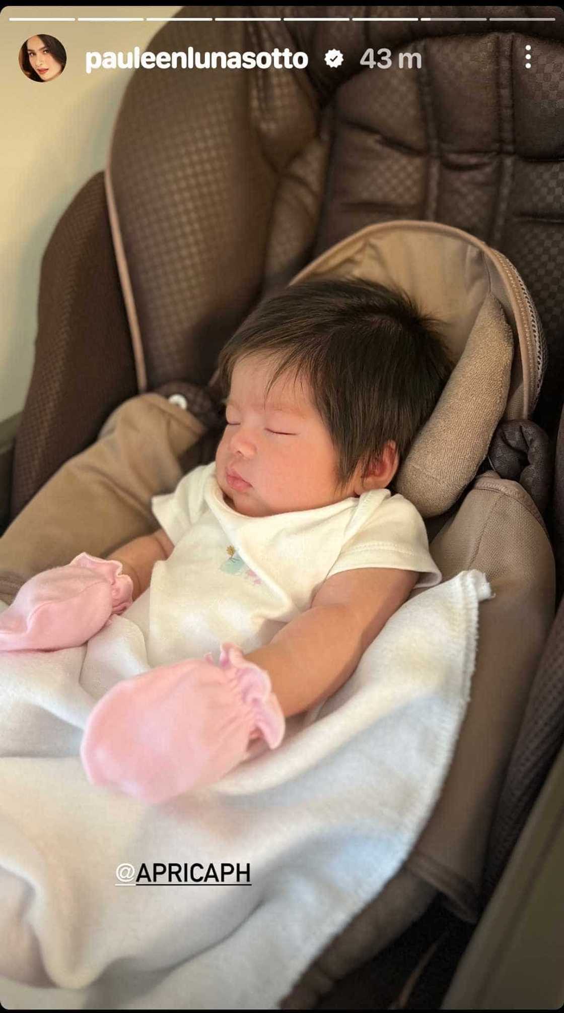 Pauleen Luna shares adorable photos of Baby Mochi sleeping soundly Pauleen Luna shares adorable photos of Baby Mochi sleeping soundly