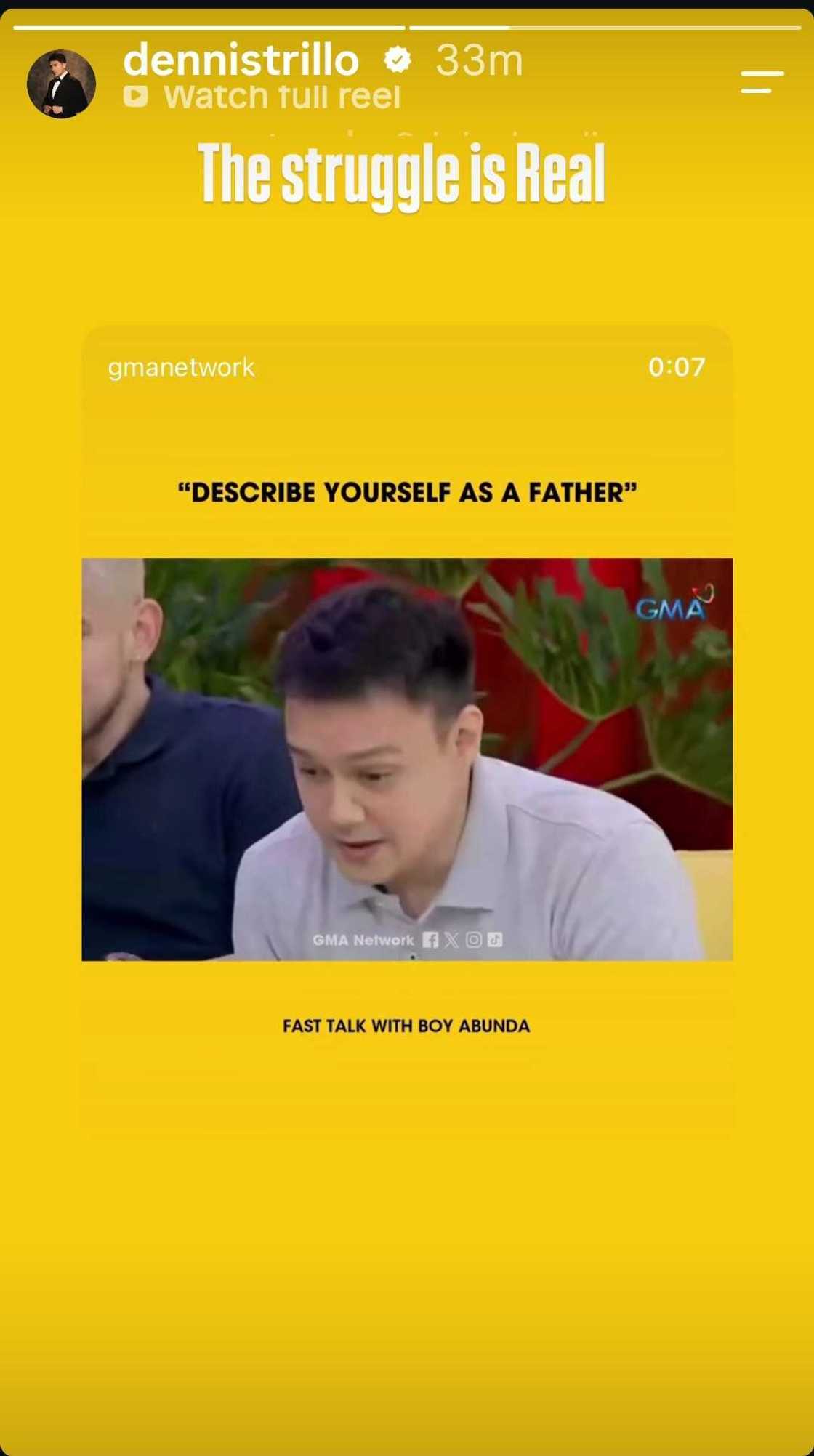 Dennis Trillo, may banat sa paglalarawan ni Patrick Garcia sa sarili bilang ama