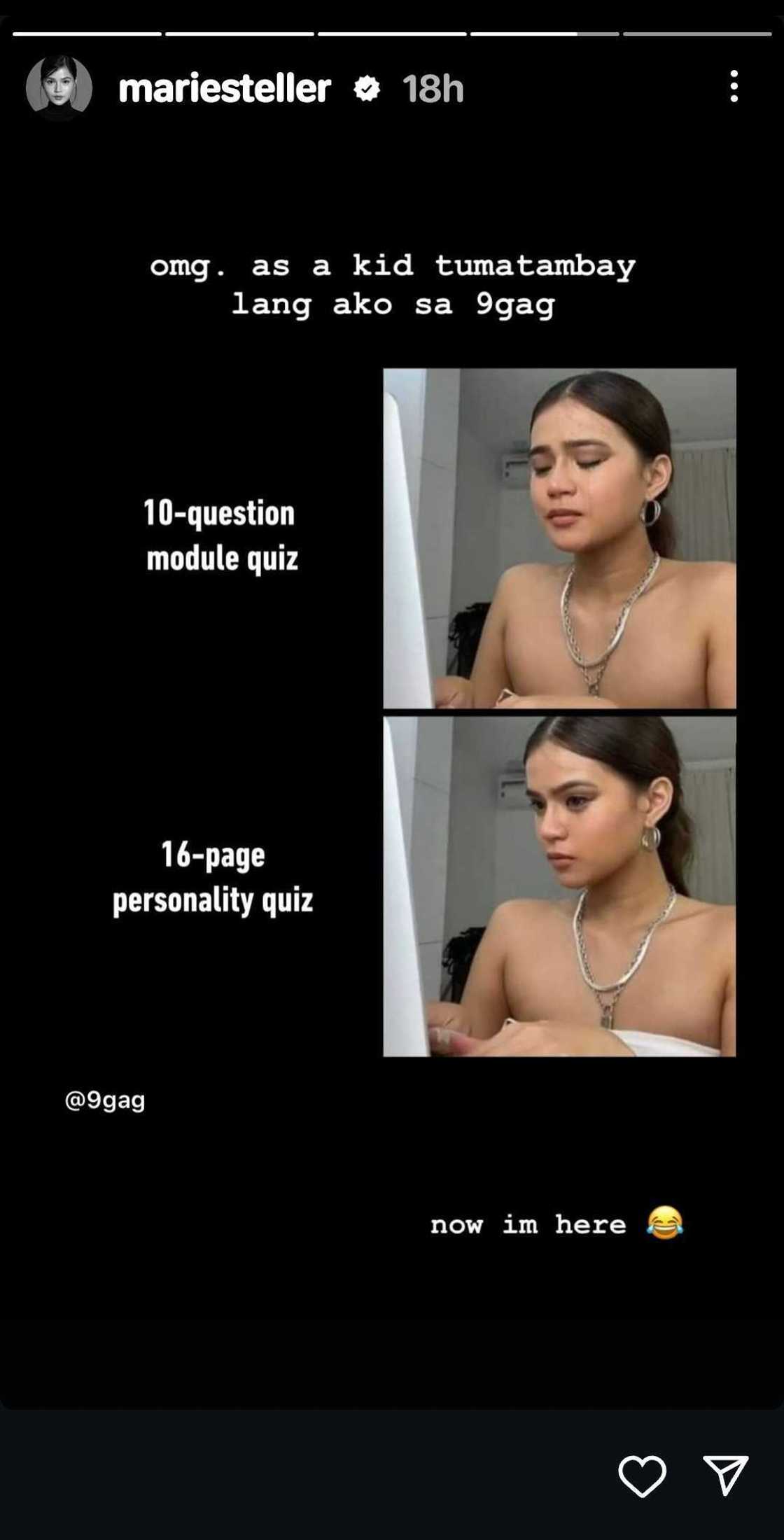 Maris Racal, napa-"omg" dahil sa meme niya sa 9GAG Maris Racal, napa-"omg" dahil sa meme niya sa 9GAG