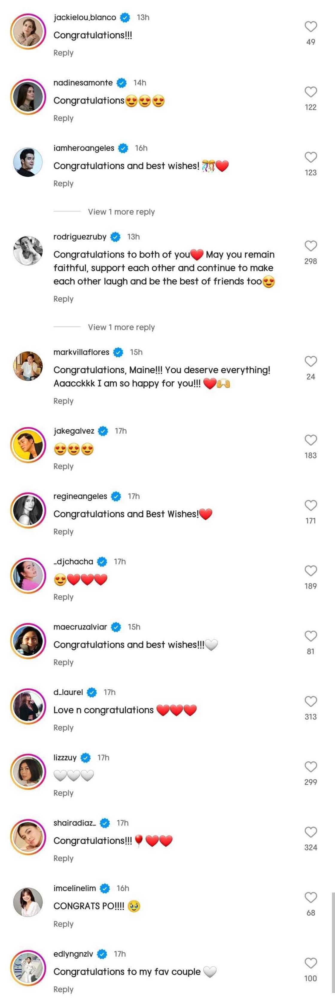 Celebrities react to Arjo Atayde and Maine Mendoza's wedding