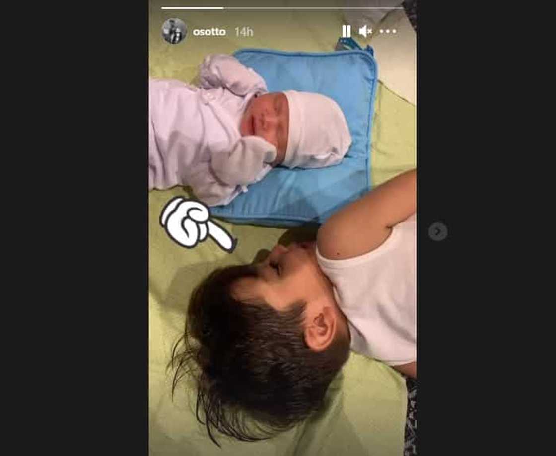 Kristine Hermosa & Oyo Sotto’s newborn baby boy meets his big brother