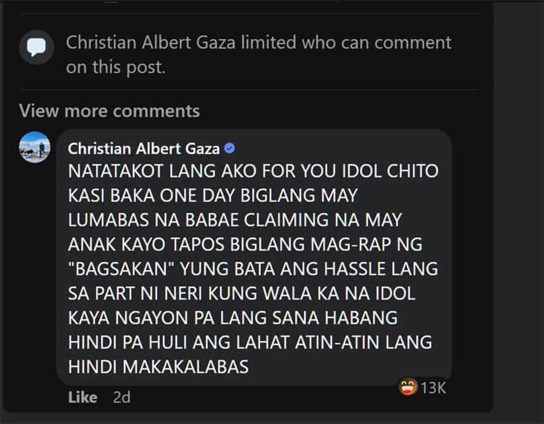 Xian Gaza, ipinaliwanag bakit pinayuhan niya si Chito Miranda na umamin na kung may anak ito sa iba Xian Gaza, ipinaliwanag bakit pinayuhan niya si Chito Miranda na umamin na kung may anak ito sa iba