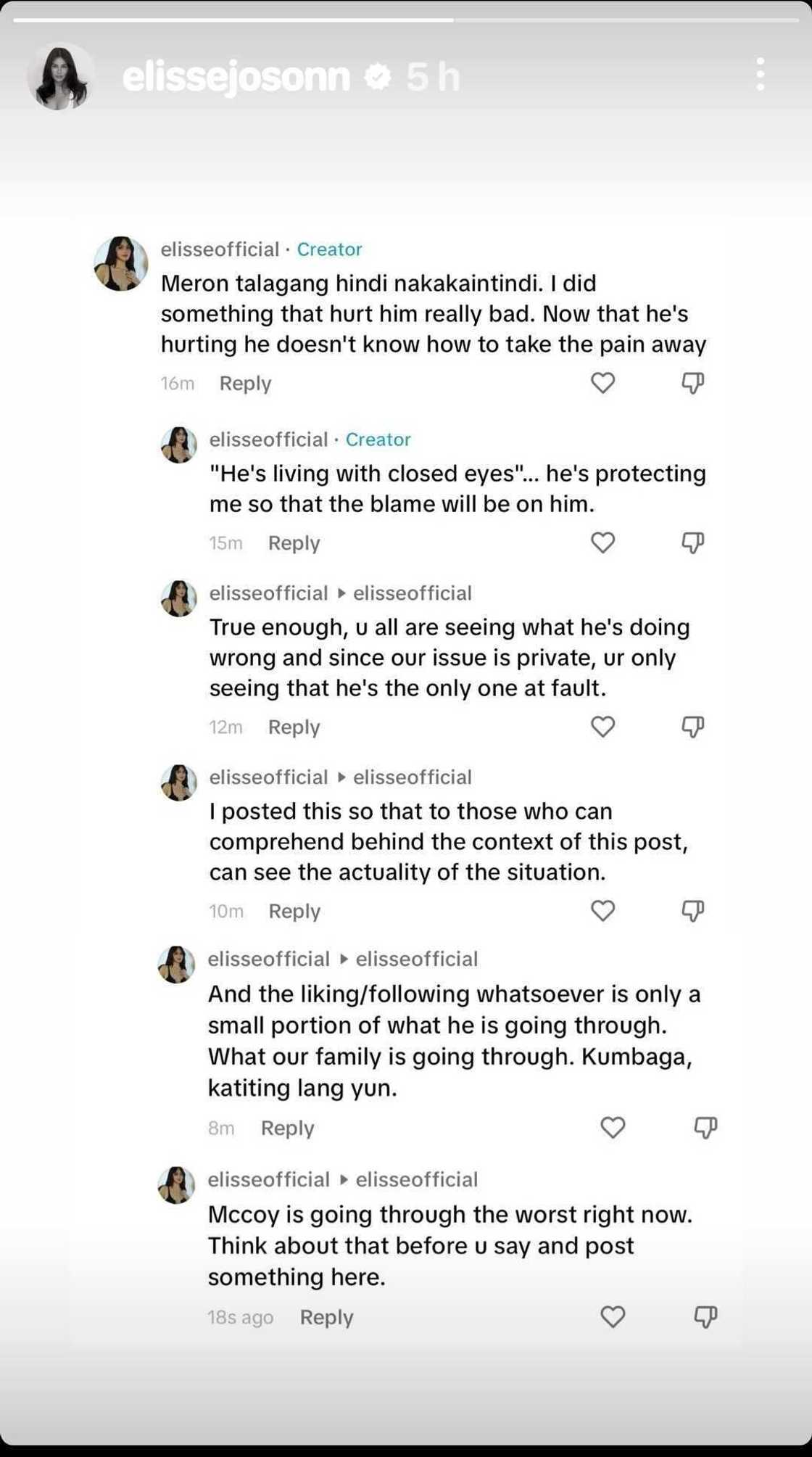 Elisse Joson, cryptic comments niya sa TikTok, viral: "I did something that hurt him really bad" Elisse Joson, cryptic comments niya sa TikTok, viral: "I did something that hurt him really bad"
