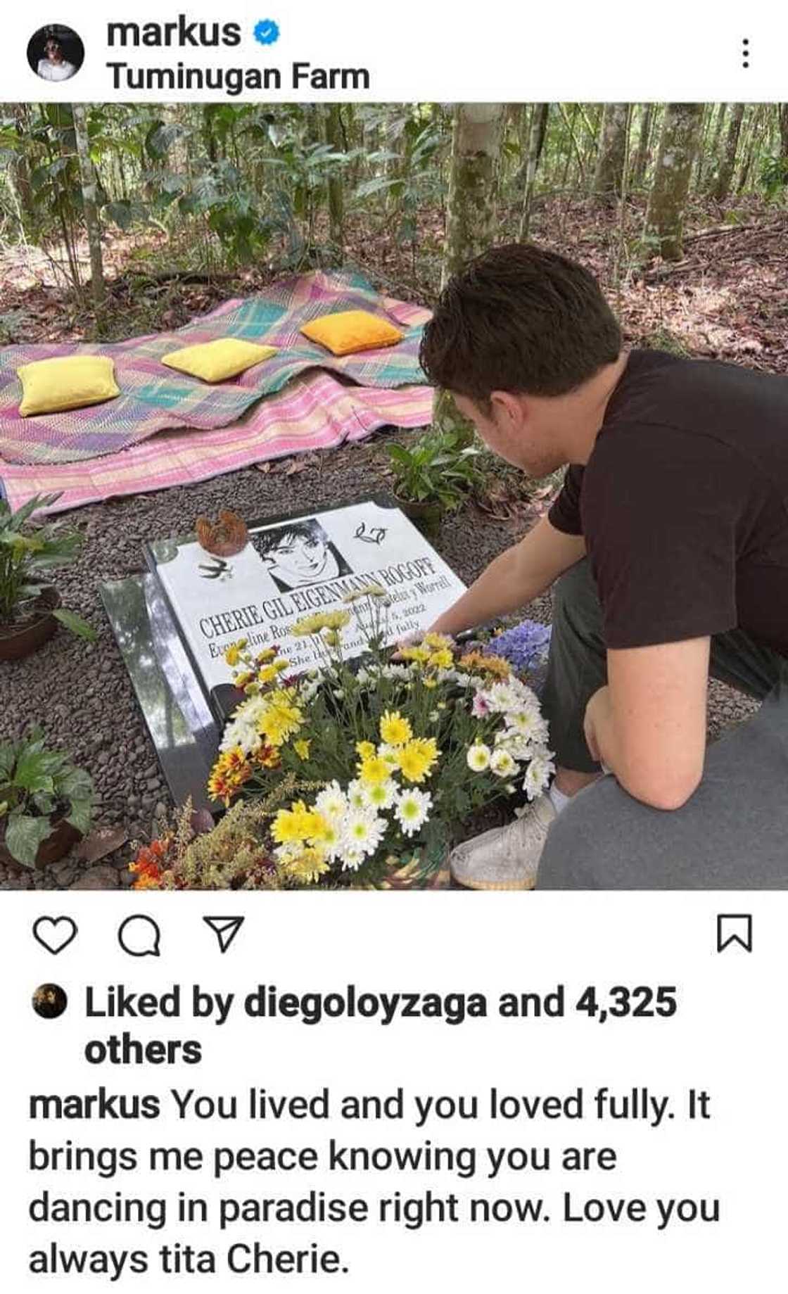 Markus Paterson, binisita ang puntod ni Cherie Gil sa Bukidnon Markus Paterson, binisita ang puntod ni Cherie Gil sa Bukidnon