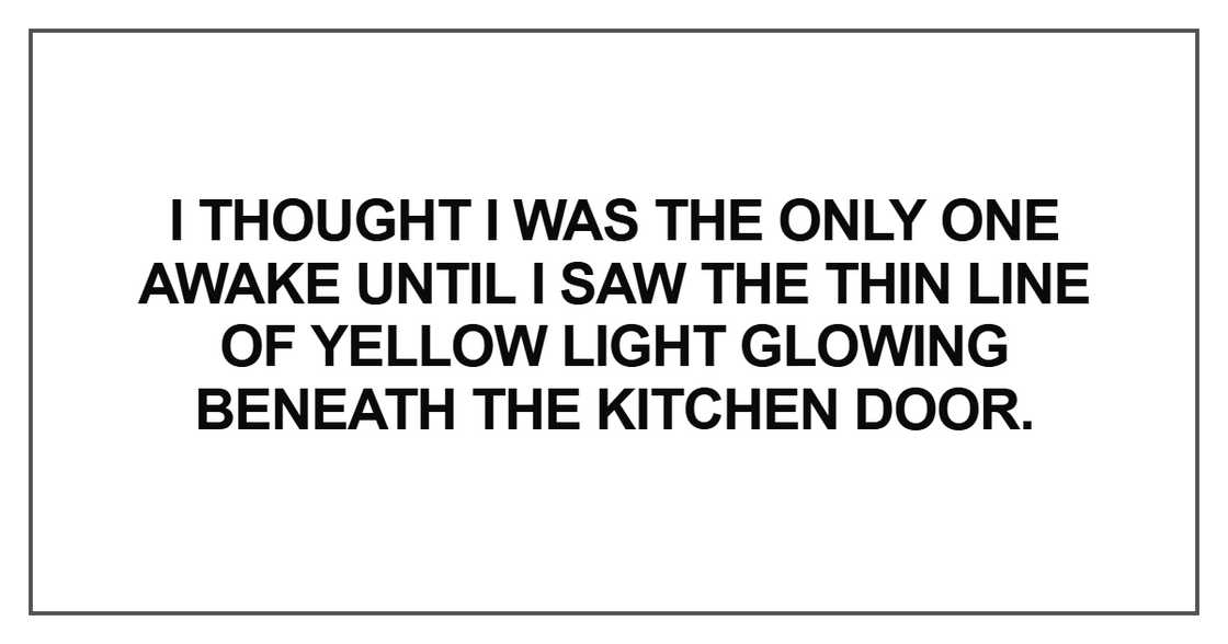 I thought I was the only one awake