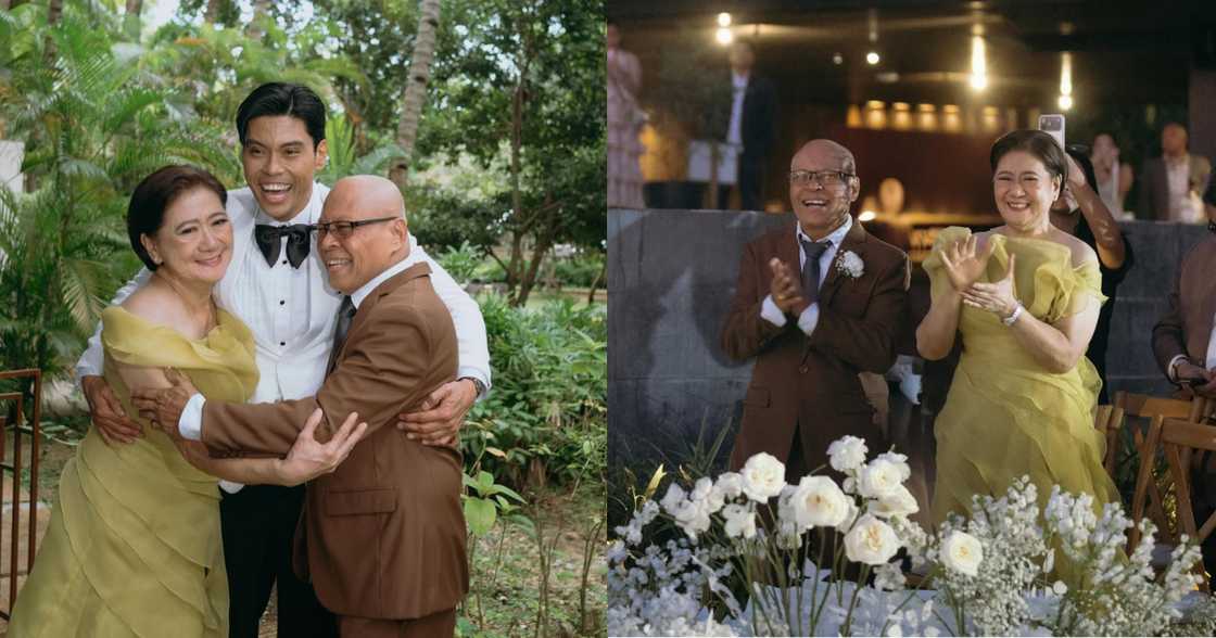 Jerald Napoles with parents Jerald Napoles with parents