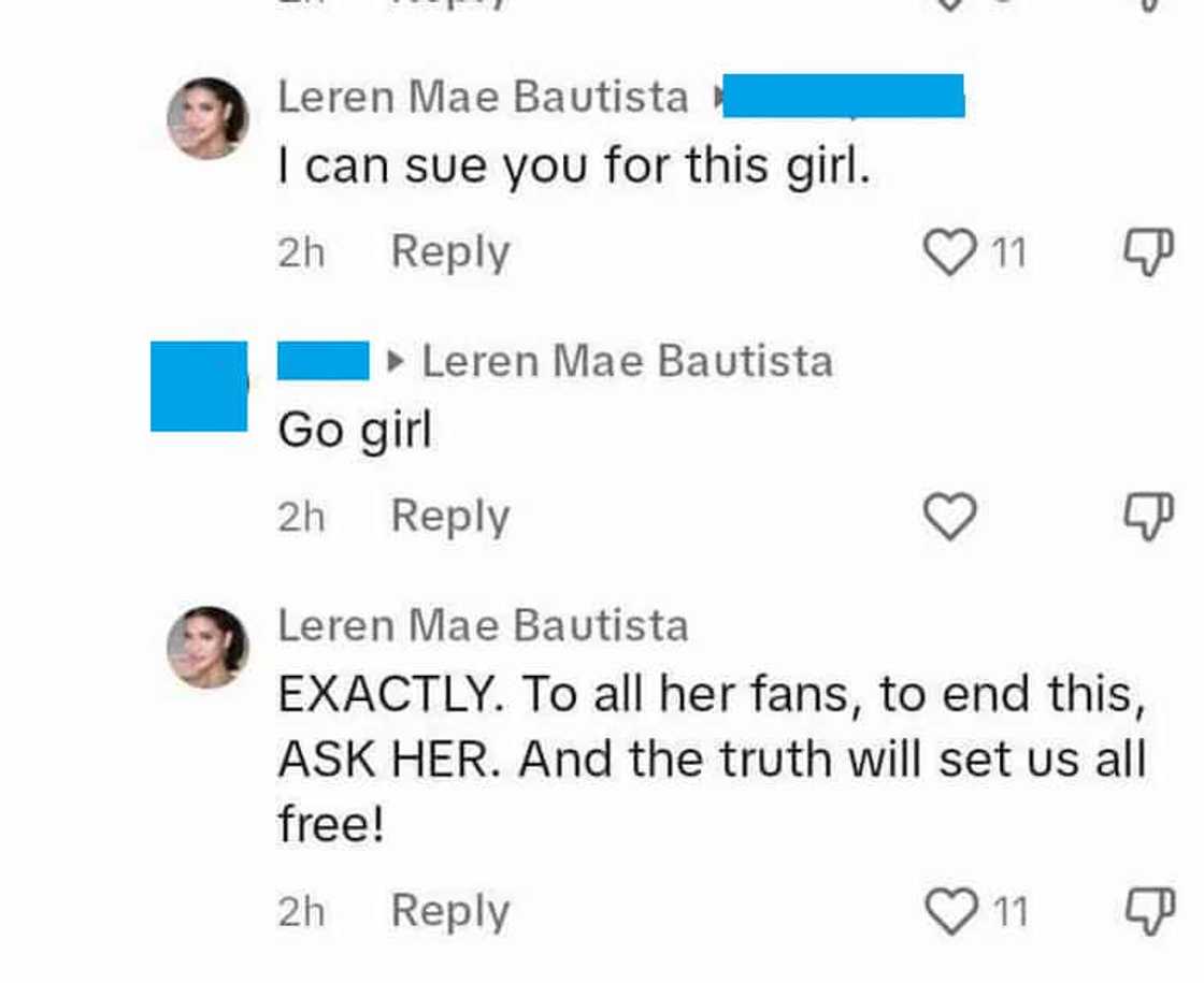 Leren Mae Bautista, umalma sa nagsabing siya ang babaeng naabutan ni Andrea sa condo Leren Mae Bautista, umalma sa nagsabing siya ang babaeng naabutan ni Andrea sa condo