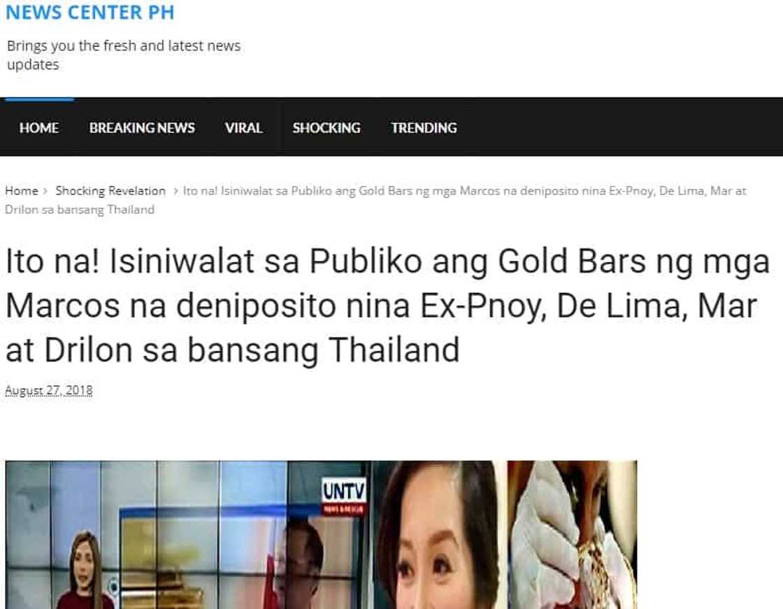 Fact check: Did the Aquinos take the ‘gold bars and jewelries’ of the Marcoses? Fact check: Did the Aquinos take the ‘gold bars and jewelries’ of the Marcoses?