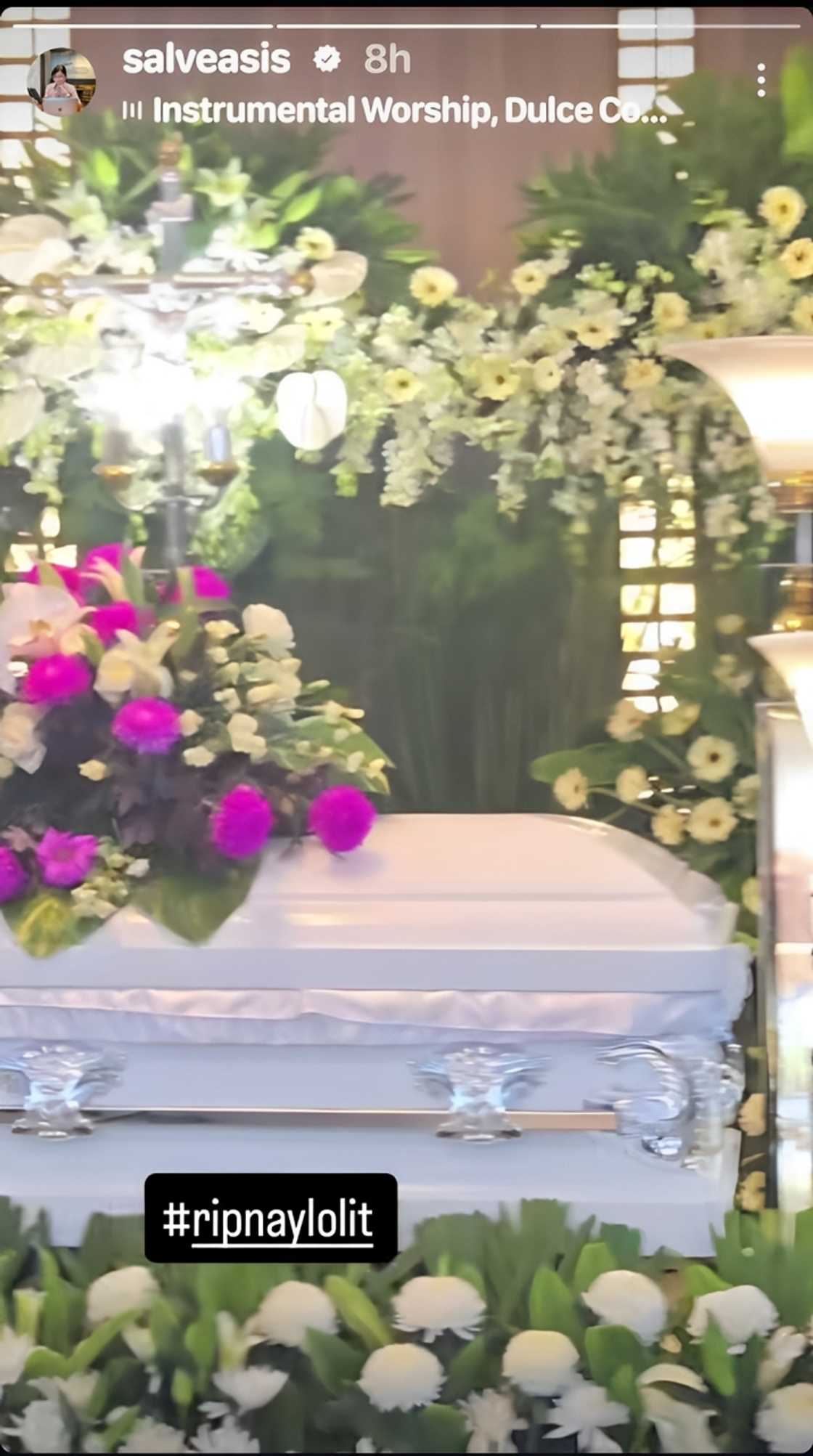 Salve Asis shares glimpse of late Lolit Solis' wake Salve Asis shares glimpse of late Lolit Solis' wake