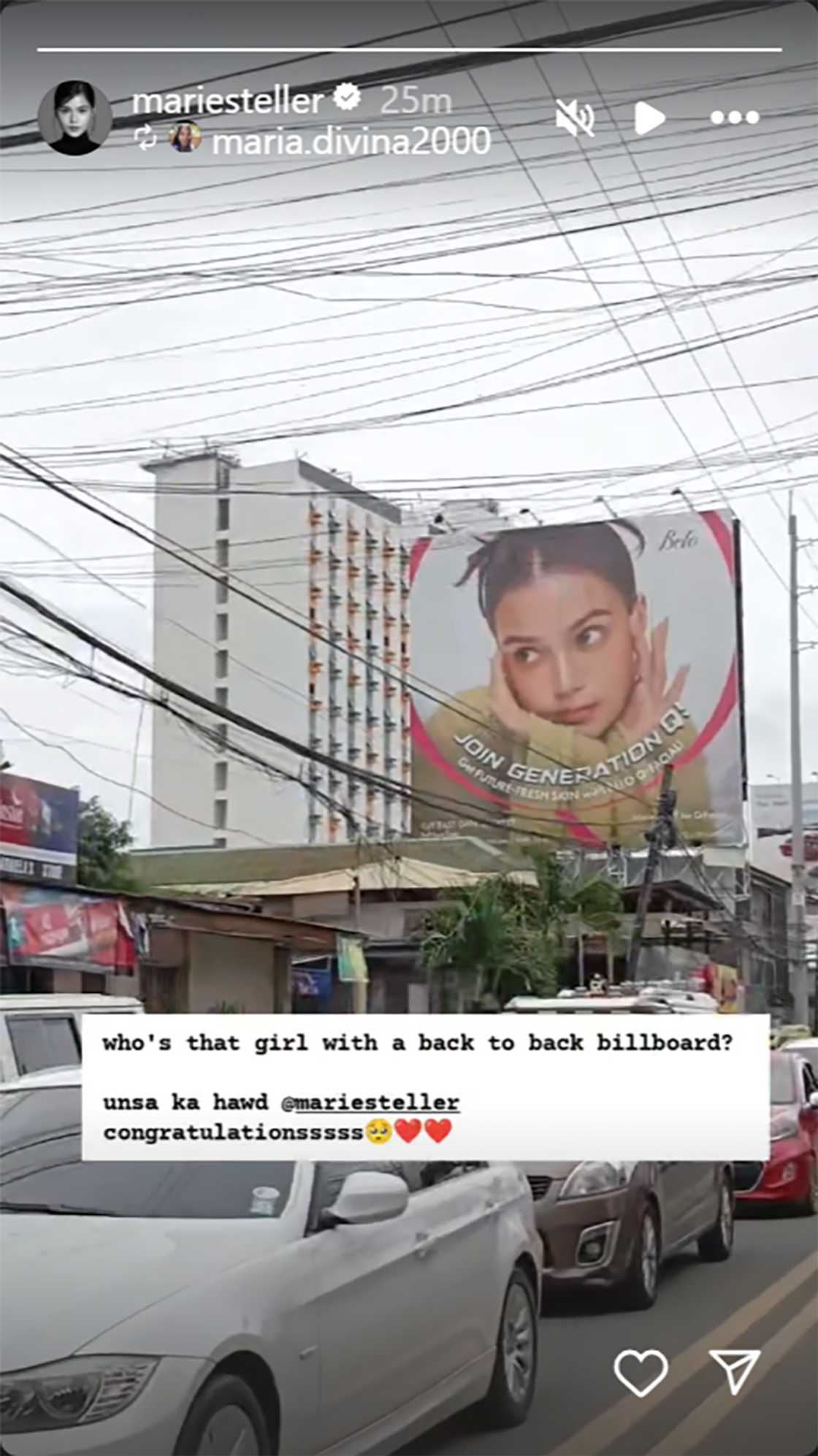 Maris Racal, ibinida ang kanyang back to back billboard ad