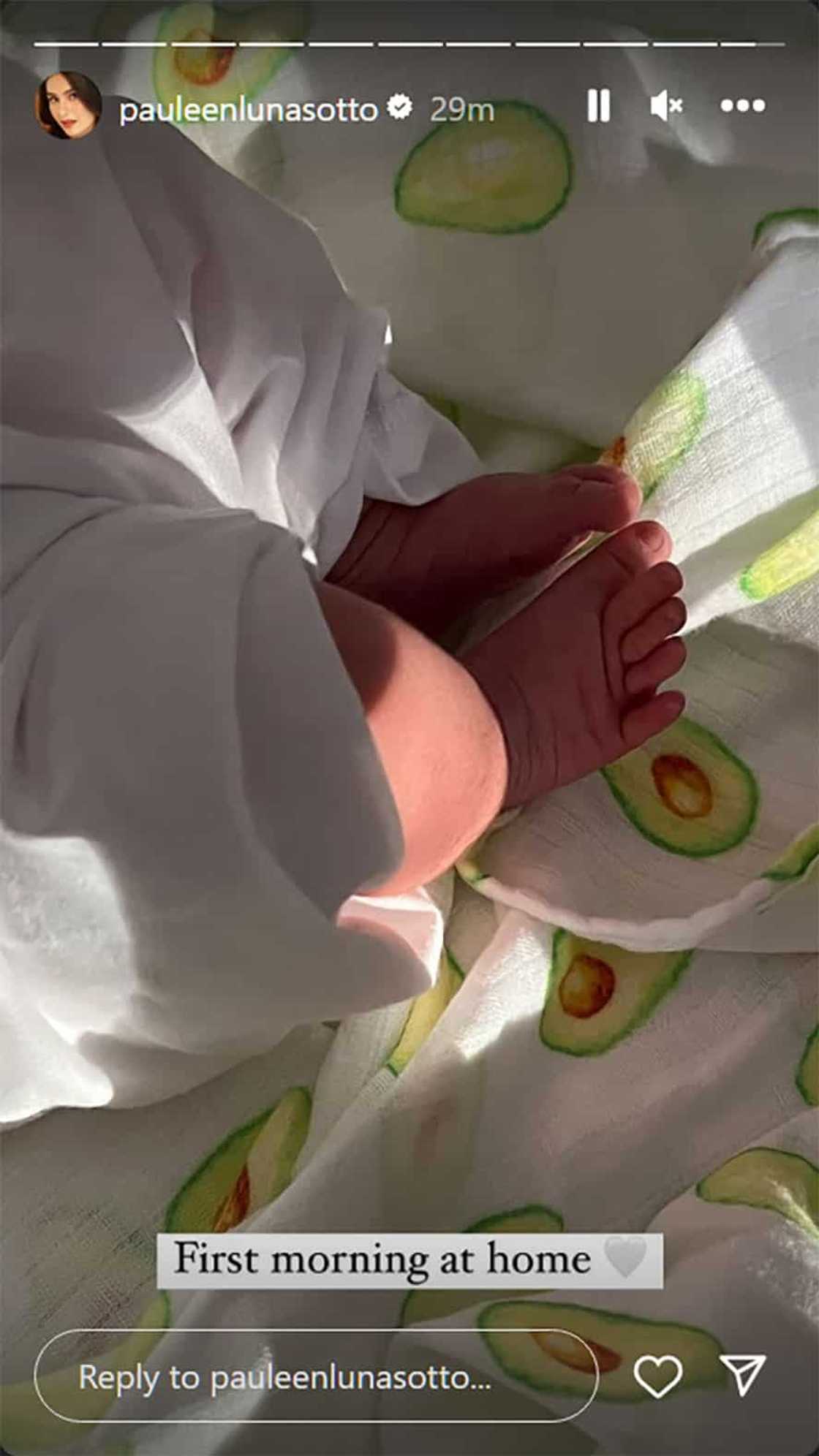 Pauleen Luna, masayang ibinahagi unang umaga ni Baby Mochi sa bahay nila: “First morning at home”