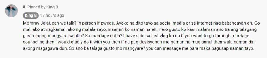 Jon Gutierrez, muling nakiusap kay Jelai Andres kung pwede sila mag-usap ng personal