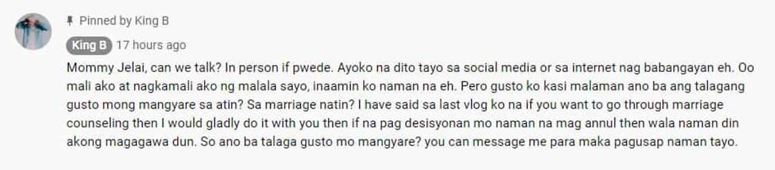 Jon Gutierrez, muling nakiusap kay Jelai Andres kung pwede sila mag-usap ng personal Jon Gutierrez, muling nakiusap kay Jelai Andres kung pwede sila mag-usap ng personal