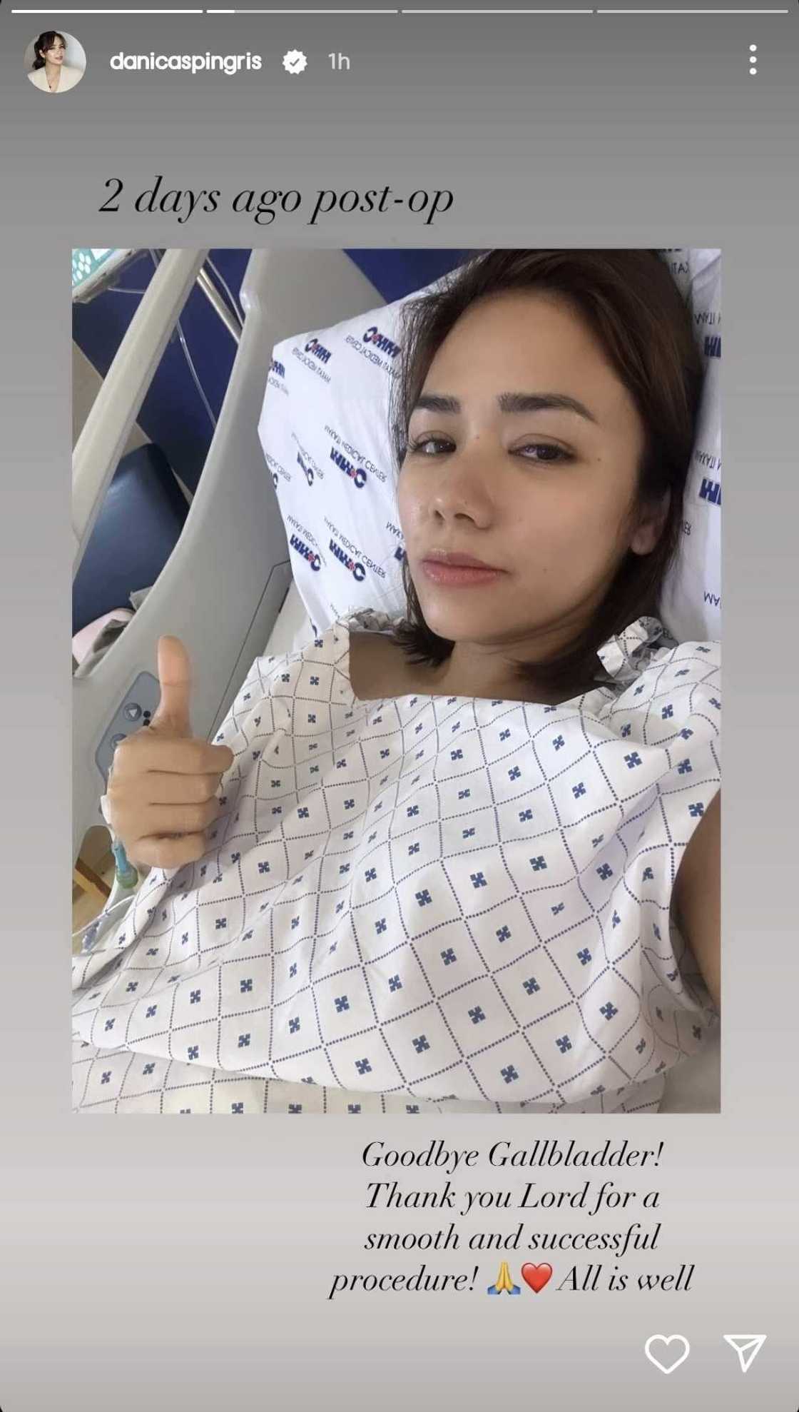 Danica Sotto, nagbigay ng health update: "Goodbye gallbladder" Danica Sotto, nagbigay ng health update: "Goodbye gallbladder"