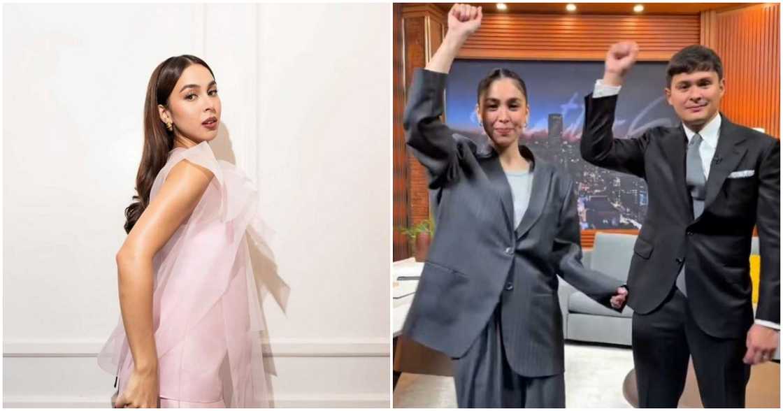 Julia Barretto, game na game na sinabayan si Matteo Guidicelli sa 'Hawak Mo Ang Beat' trend Julia Barretto, game na game na sinabayan si Matteo Guidicelli sa 'Hawak Mo Ang Beat' trend